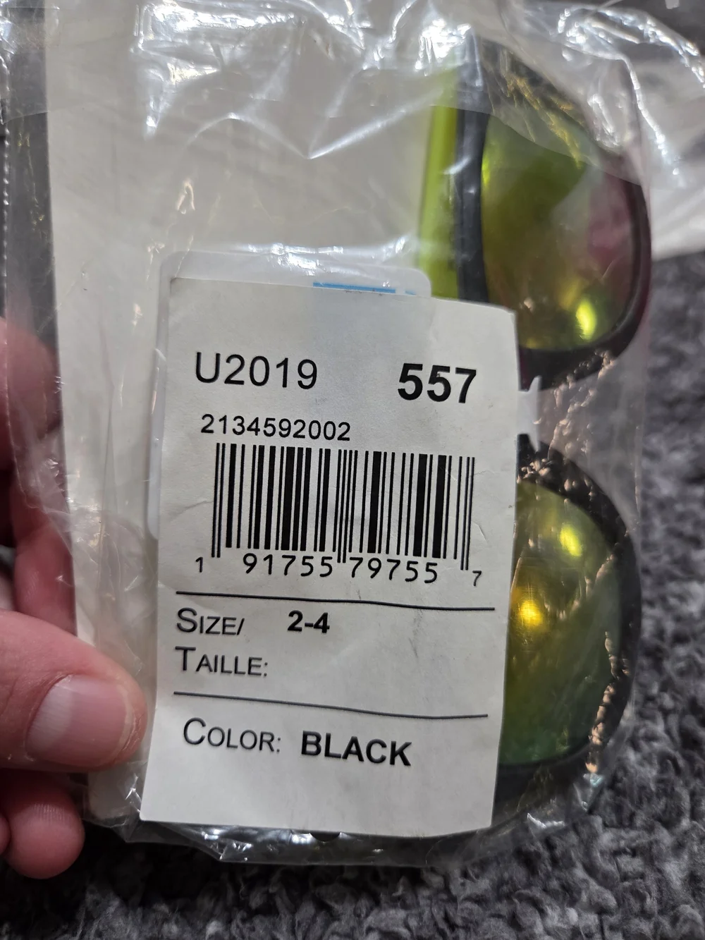 The Children's Place Black Sunglasses with Yellow Mirrored Lenses